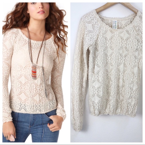 Free People Tops - Free People Sunny Pucker Top Size Large